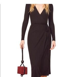 REFORMATION celine wrap dress